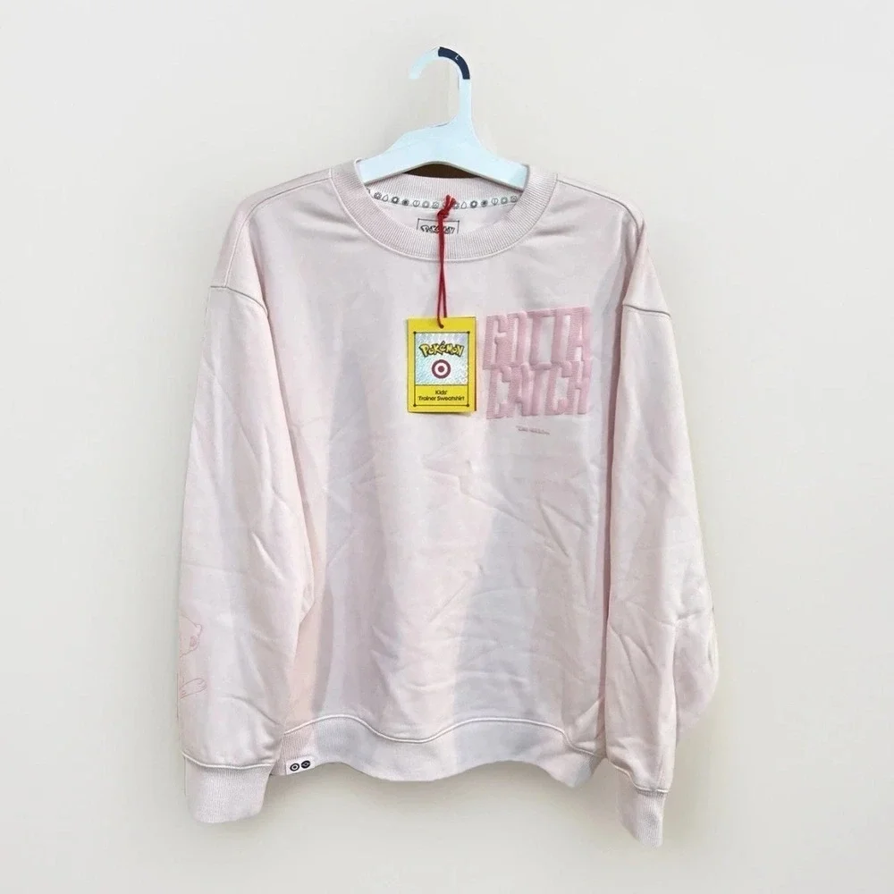 Pokemon x Target Pink Mew Sweatshirt Rare exclusive Gotta Catch 'Em All Kid's S - Picture 8 of 8